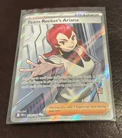Pokemon TCG Destined Rivals Team Rockets Ariana Trainer Full Art Ultra Rare - Image 1