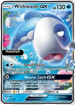 Pokemon - Wishiwashi GX - Holofoil [SM12 - 63/236 Near Mint] - Image 1
