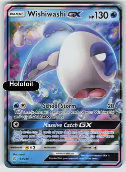 Pokemon - Wishiwashi GX - Holofoil [SM12 - 63/236 Near Mint] - Image 2