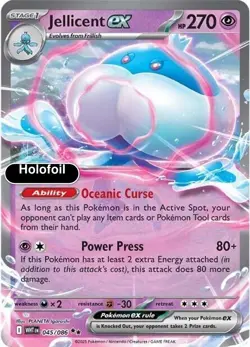 Pokemon - Jellicent ex - Holofoil [WHT - 045/086 Near Mint] - Image 1