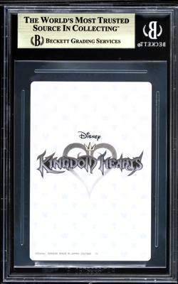 2019 BANDAI KINGDOM HEARTS WAFER CARD #10 JAPANESE SERIES 1 GRADED BGS 9.5 - Image 2