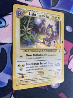 Pokemon Light Toxtricity SWSH137 Sword & Shield Promo Cards Holo MP Swirl - Image 2