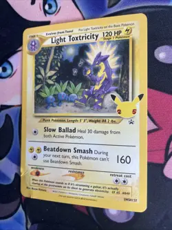 Pokemon Light Toxtricity SWSH137 Sword & Shield Promo Cards Holo MP Swirl - Image 3