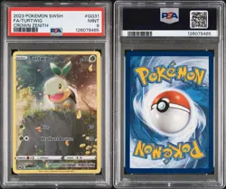 2023 POKEMON SWORD & SHIELD CROWN ZENITH #GG31 FULL ART/TURTWIG PSA 9 - Image 3