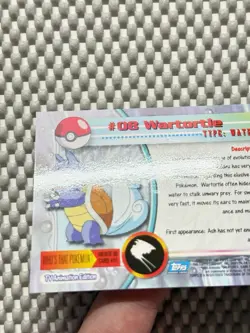 Wartortle #08 Chrome Foil Pokemon Topps Chrome Series 1 Holo Foil #71 - Image 5