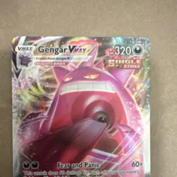 Pokemon Gengar VMAX 157/264 Fusion Strike Ultra Rare Full Art Holo 320 HP - Image 3