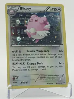 Pokemon TCG Blissey 81/119 XY Phantom Forces Rare Cosmos Holo Promo - Image 1