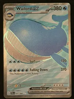 Wailord ex 097/084 - Full Art Ultra Rare - Pokemon TCG: Pitch Black - English NM - Image 1