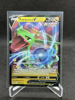 x1 Rayquaza V - 100/159 - Ultra Rare Pokemon Crown Zenith M/NM - Image 1