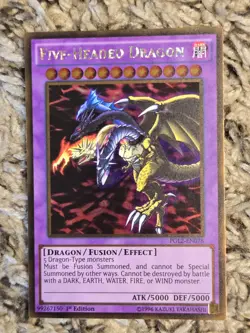 Five-Headed Dragon PGL2-EN078 Premium Gold: Return of the Bling 1st Edition - Image 1