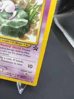 Mew Promo 47 WoTC Black Star Pokemon Card Lily Pad Mew Rare MP - Image 2