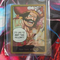Namco Don!! Card Gol.D.Roger Gold Full Art Foil Carrying on His Will One Piece - Image 1
