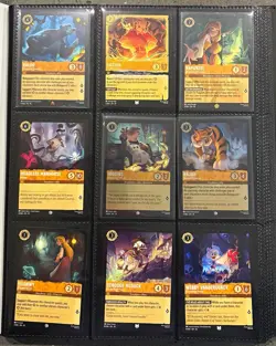 Disney Lorcana Whispers in The Well Card Lot (BINDER NOT INCLUDED) - Image 1