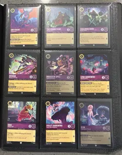 Disney Lorcana Whispers in The Well Card Lot (BINDER NOT INCLUDED) - Image 5
