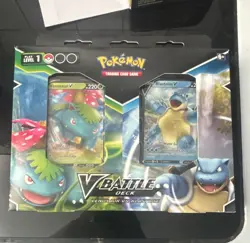 Pokemon TCG V Battle Deck Bundle Venusaur vs Blastoise 2 Decks 120 cards - Image 1