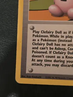 Pokemon TCG Base Set (Unlimited) Clefairy Doll 70/102 Rare - Image 4