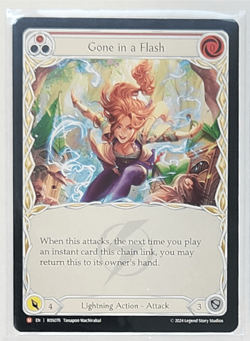 Flesh and Blood TCG (FaB) Gone in a Flash NM Majestic - Image 1