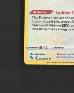 Ditto 053/078 Pokemon GO Stamped Holo Rare Pokemon Card LP+ - Image 5