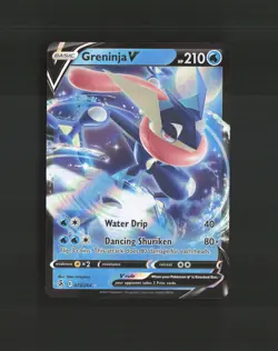 Greninja V 073/264 Fusion Strike Ultra Rare Holo Pokemon Card NM - Image 1