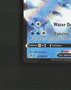 Greninja V 073/264 Fusion Strike Ultra Rare Holo Pokemon Card NM - Image 5