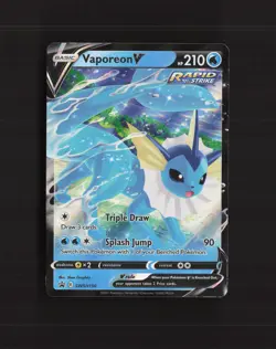 Vaporeon V SWSH150 Sword & Shield Black Star Promo Holo Pokemon Card LP - Image 1
