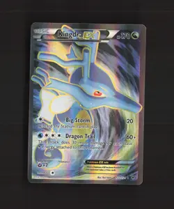 Kingdra EX 122/124 Fates Collide Full Art Ultra Rare Holo Pokemon Card MP - Image 1