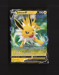 Jolteon V SWSH151 Sword & Shield Black Star Promo Holo Pokemon Card NM - Image 1