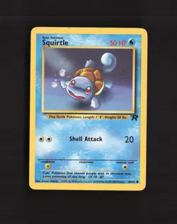Squirtle 68/82 Team Rocket Common Pokemon Card DMG - Image 1