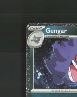 Gengar 057/091 Paldean Fates Stamped Cosmos Holo Rare Pokemon Card NM - Image 3