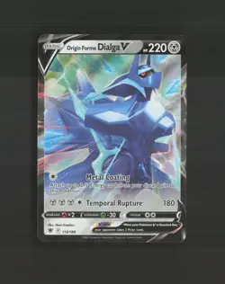 Origin Forme Dialga V 113/189 Astral Radiance Ultra Rare Holo Pokemon Card NM - Image 1