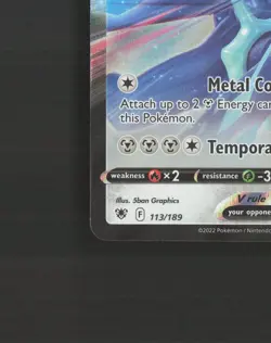 Origin Forme Dialga V 113/189 Astral Radiance Ultra Rare Holo Pokemon Card NM - Image 5