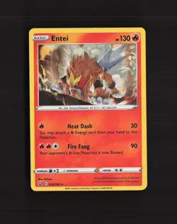 Entei 020/163 Battle Styles Holo Rare Pokemon Card NM - Image 1