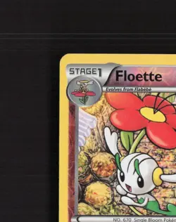 Floette 102/162 BREAKthrough Reverse Holo Pokemon Card LP - Image 3