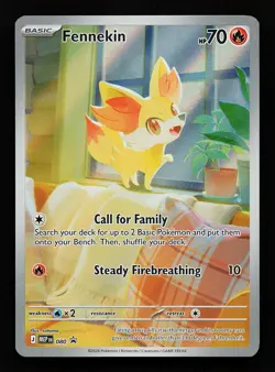 Fennekin 080 Holo Promo ME: Mega Evolution Promo Pokemon Card - Image 1