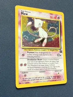 Pokemon Mew TCG Black Star Holo Card 9 WOTC Promo SWIRL - Image 3