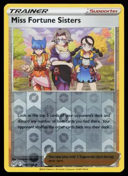 Miss Fortune Sisters 164/196 Lost Origin Reverse Holo Pokemon Card - Image 1