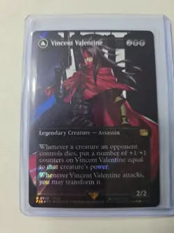 Vincent Valentine Borderless Surge Foil Final Fantasy MTG Card 0528 Rare - Image 1