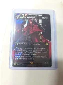 Vincent Valentine Borderless Surge Foil Final Fantasy MTG Card 0528 Rare - Image 2