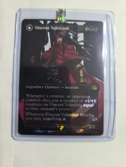 Vincent Valentine Borderless Surge Foil Final Fantasy MTG Card 0528 Rare - Image 3