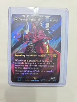 Vincent Valentine Borderless Surge Foil Final Fantasy MTG Card 0528 Rare - Image 4