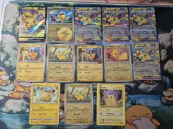 Pikachu Bundle Japanese& Ingles 13 Cards Mix Pokemon TCG NM-Mint Condition - Image 1
