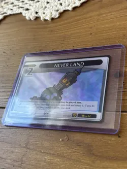 NEVER LAND Kingdom Hearts Trading Card Game Disney 90/91SR NM FOIL - Image 1
