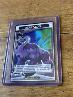 BEHEMOTH 117/128SR KINGDOM HEARTS TRADING CARD GAME SUPER RARE FOIL NM Disney - Image 1