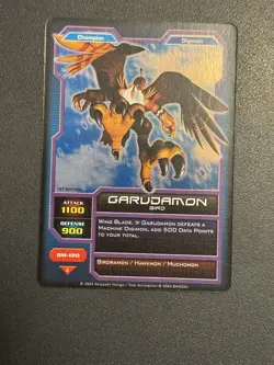 Garudamon DM-120 Digimon CCG Card Hybrid Warriors Holo Foil 1st Edition 2004 - Image 3