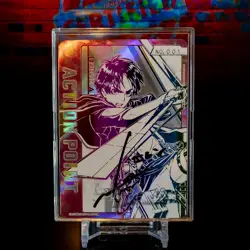 Eren Yeager AP Card Attack on Titan Flash Rainbow Holo Foil Signed AOT-1-AP01 - Image 1