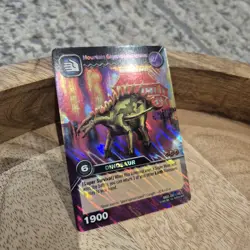 DKDS 092/100 MOUNTAIN GIGANTSPINOSAURUS Dinosaur King Colossal Rare Trading Card - Image 1