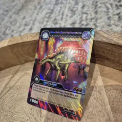 DKDS 092/100 MOUNTAIN GIGANTSPINOSAURUS Dinosaur King Colossal Rare Trading Card - Image 2