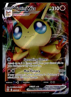Victini VMAX Ultra Rare Battle Styles 022/163, NM Pokemon Card - Image 1