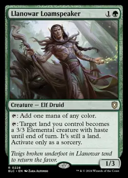 MTG Llanowar Loamspeaker ** Bloomburrow Commander ** English - Image 1