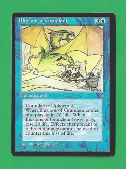 1995 Magic the Gathering - Illusions of Grandeur - Ice Age MTG - Image 1
